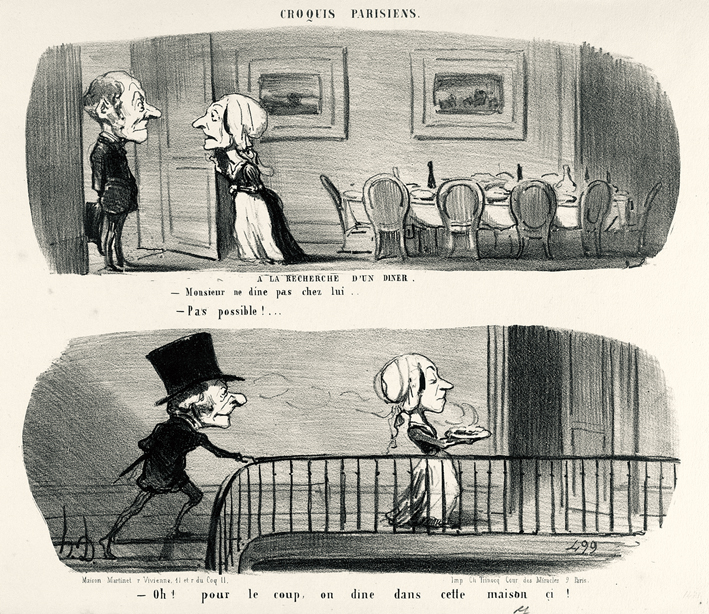  奥诺雷·杜米埃 Honore Daumier ——寻找一家小餐馆